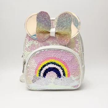 Сумка для девочек, детский рюкзак с Единорогом, блестящая сумка для детей, милая сумка с мультяшными животными