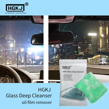 Средство для глубокого очищения стекла HGKJ Для удаления масляной пленки, Химическая полировка, Протирающая Губка-скраб Для удаления царапин на лобовом стекле автомобиля