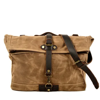 Ретро холщовая сумка-мессенджер, мужская уличная простая дорожная косая сумка, трендовая сумка-мессенджер, повседневная мужская сумка