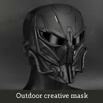 Тактическое снаряжение Маска на Хэллоуин, маска на открытом воздухе, Страшная маска для фестивального косплея, вечеринок-маскарадов на Хэллоуин, карнавал