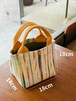 Оригинальная радужная сумочка, Модная женская сумка Ins для поездок в пригороды, сумка большой емкости, кошельки и сумки